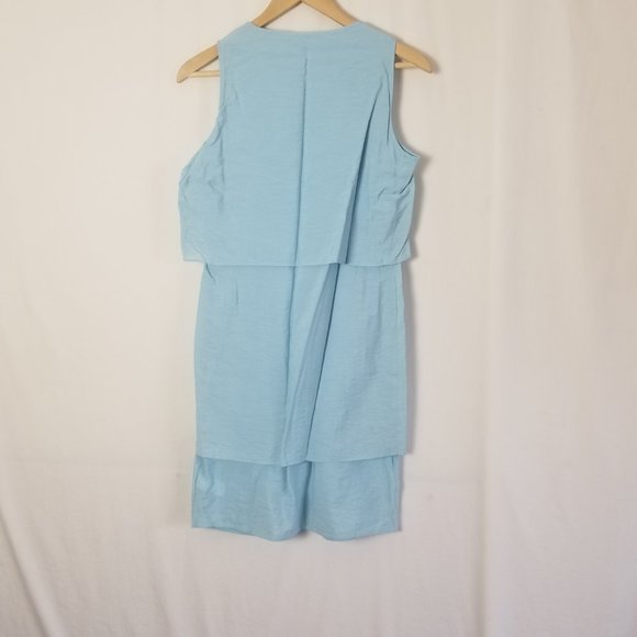 NWT To The Max light blue sleeveless mini layered dress size XS (104) - Picture 7 of 9
